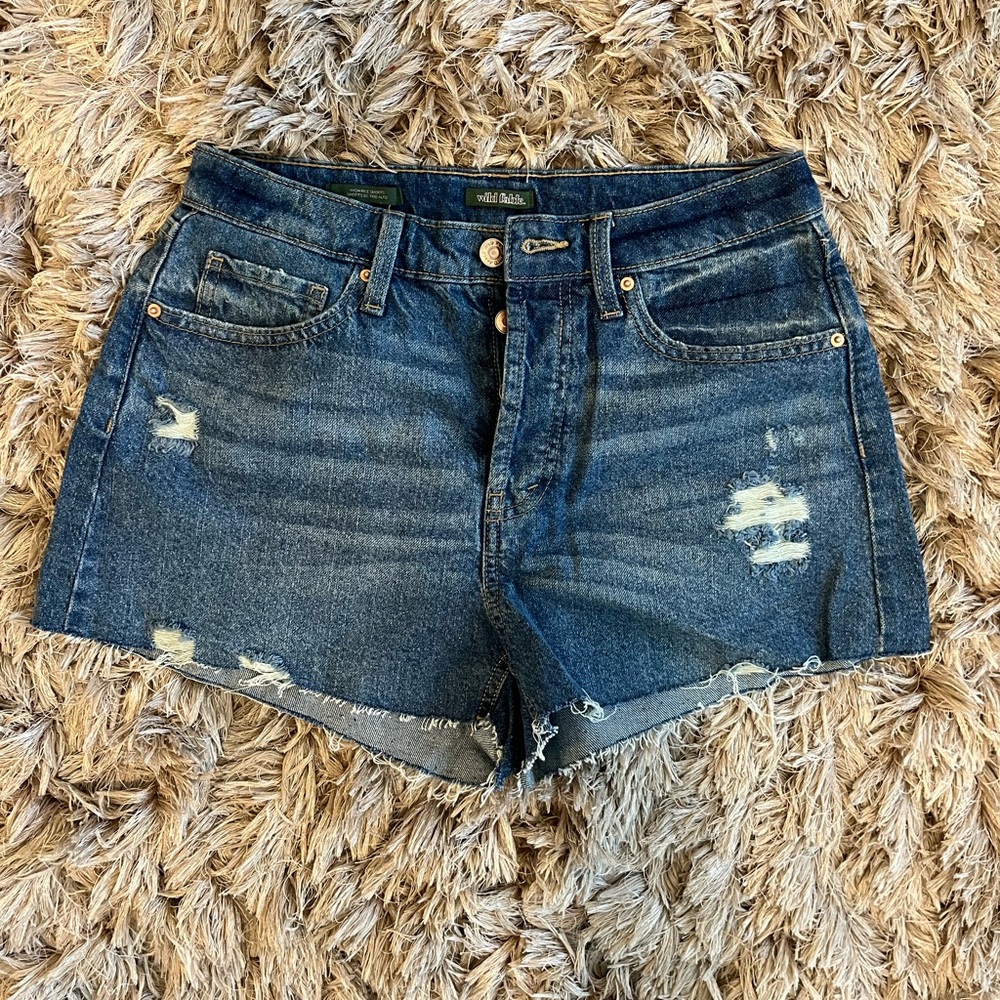 Women's Distressed Denim Shorts